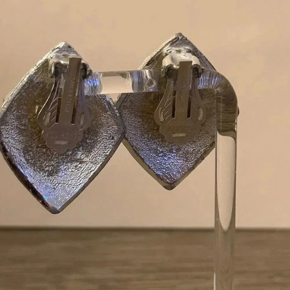 *Final Price* Sarah Coventry Silver Clip-On Earrings GUC Vintage - Picture 4 of 4